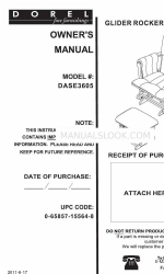 Dorel DASE3605 Manual del usuario