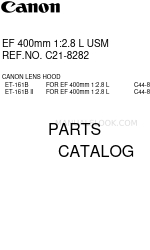 Canon EF 400mm 1:2.8 L USM Katalog części