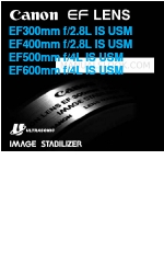 Canon EF 400mm f/2.8L IS II USM Manuel d'instructions