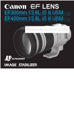 Canon EF 400mm f/2.8L IS II USM Manuel d'instructions