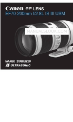 Canon EF 70-200mm f/2.8L IS II USM Manual de instrucciones