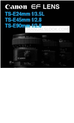 Canon EF LENS TS-E45MM F/2.8 Petunjuk Manual