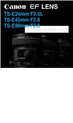 Canon EF LENS TS-E45MM F/2.8 Buku Petunjuk