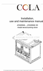 Cola JOHANNA Manuel d'installation, d'utilisation et d'entretien