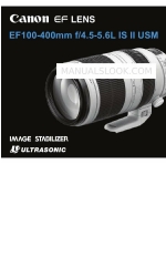 Canon EF100-400mm f/4.5-5.6L IS II USM Manuale di istruzioni