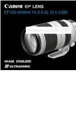 Canon EF100-400mm f/4.5-5.6L IS II USM Manuale di istruzioni per l'uso