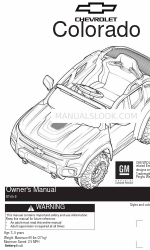 Dorel Pacific Cycle CHEVROLET COLORADO ZH2 Owner's Manual