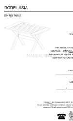 Dorel Asia 0-65857-16309-4 取扱説明書