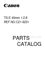 Canon TS-E 45mm 1:2.8 Parts Catalog