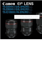 Canon TS-E135mm f/4L MACRO Instructions Manual