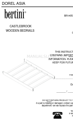 Dorel Asia Bertini CASTLEBROOK BR1405-8 取扱説明書