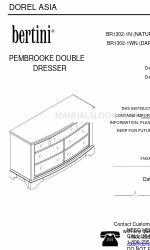 Dorel Asia Bertini PEMBROOKE BR1302-1N Instrukcja montażu