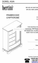 Dorel Asia Bertini PEMBROOKE BR1302-4WN Instruction Booklet