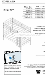 Dorel Asia BUNK BED WM3911-13 Manual