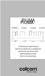 Colcom PIUMA D15E00 Instruções de montagem