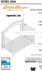 Dorel Asia Eddie Bauer Hayworth Crib DA7249W Manuel d'instructions de montage