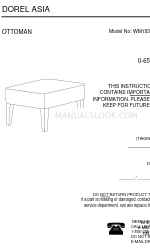 Dorel Asia OTTOMAN WM1931O-MWC Instructieboekje