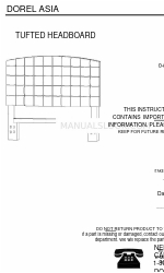 Dorel Asia WM4015H-FQ Manual de instrucciones