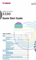 Canon 7611A001 - S 330 Color Inkjet Printer Quick Start Manual