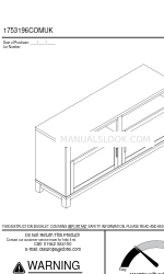 Dorel Home Products 1753196COMUK Manual Petunjuk Perakitan