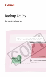 Canon Backup Utility Instruction Manual