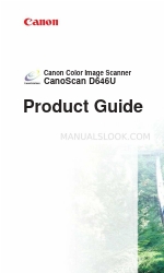 Canon CanoScan D646U Product Manual