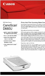 Canon CANOSCAN D660U 브로셔 및 사양