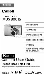 Canon DIGITAL IXUS 800 IS User Manual