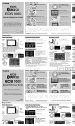 Canon EOS 100D Quick Reference Manual