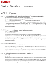 Canon EOS 1D Mark III Additional Functions