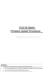 Canon EOS 5D Mark II Procedures voor firmware-updates