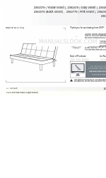 Dorel Home Products Futon 2362479 Manuale di avvio rapido