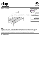 Dorel Home Products Victoria Metal Daybed 5544196 지침 책자