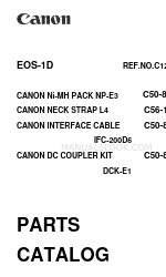 Canon EOS-1D Catálogo de peças