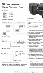 Cole Hersee 75920 Quick Start Manual