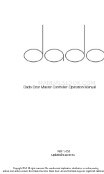 DADO Door Master Controller Manuel d'utilisation