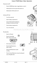 Canon FS200 - Camcorder - 680 KP Basisbediening