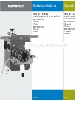 Cole Parmer Ismatec Mini-S 620 Manual de instruções