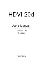 Doremi Labs HDVI-20s Manual do utilizador