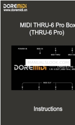 DOREMIDI MIDl THRU-6 Pro Box Инструкции