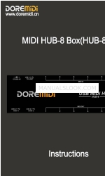 DOREMIDI HUB-8 Petunjuk Manual