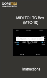 DOREMIDI MTC-10 Instructions