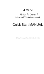 Asus A7V-VE Quick Start Manual