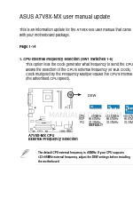 Asus A7V8X-MX SE Update Manual