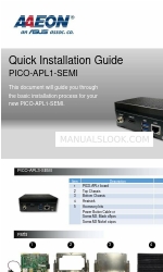 Asus AAEON PICO-APL1-SEMI Quick Installation Manual