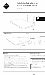 Colebrook Bosson Saunders AV/VC Intro AVS/031/SLF1 Manuale di istruzioni per l'installazione