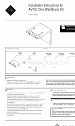 Colebrook Bosson Saunders AV/VC One AVS/021/WBK1 Istruzioni per l'installazione