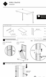 Colebrook Bosson Saunders AVALL Shelf Kit Istruzioni