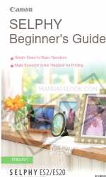 Canon SELPHY ES2 Beginner's Manual