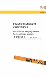 Doris Schmithals Messwerkzeuge S-Digit 60 Manuale d'uso